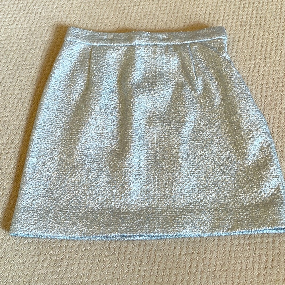 Silver Brocade Skirt